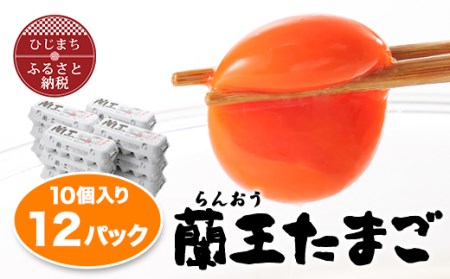 蘭王10個入り12パックセット_卵 たまご 玉子 タマゴ 鶏卵 まとめ買い オムレツ 卵かけご飯 朝食 料理 人気 美味しい_【1332613】