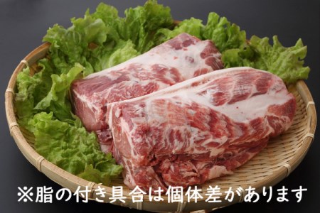 山形県庄内SPF豚 最上川ポーク肩ロースブロック 4kg（2kg×2） 国産 豚肉 冷蔵便