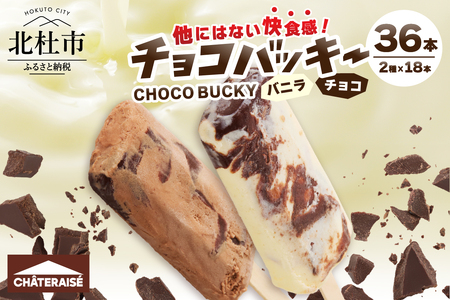 【シャトレーゼ】チョコバッキーバニラ＆チョコ詰合せ36本入  シャトレーゼ   チョコバッキー バニラ＆チョコ詰合せ 36本入り 2種類 アイス アイスクリーム バニラ チョコ 詰め合わせ 詰め合わせ チョコ好き おすすめ 人気