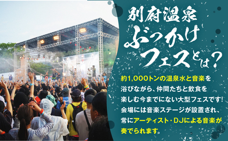 《期間・数量限定》＼早割／【2025/8/23開催!!】BOB2025(別府温泉ぶっかけフェス2025)1DAY一般チケット_B161-017