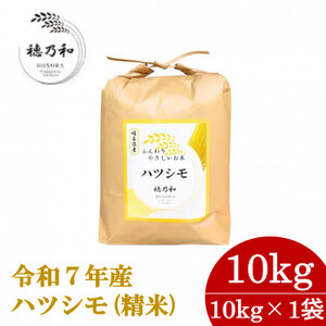 【先行予約】令和7年産　岐阜県産ハツシモ(精米)10kg_ 精米 米 _【配送不可地域：離島】【1540844】